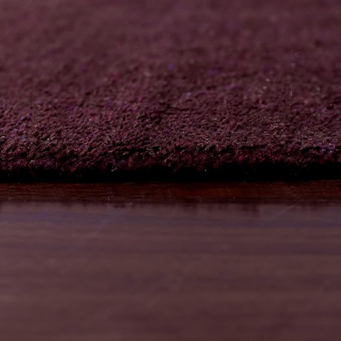Hand Knotted Loom Wool ECO-Friendly Area Rugs - 2'6"x8', Runner, Gold Color, Solid Plain Design, High Pile Thick Handmade Anti Skid Area Rugs for Living Room, Bed Room (L00111)