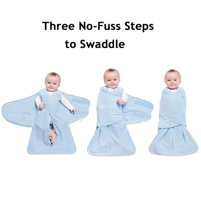 HALO Micro-Fleece Sleepsack Swaddle, 3-Way Adjustable Swaddle Blanket for Newborn and Infants, TOG 3.0 for Cold Climates, Hip Healthy, Soft Pink, Newborn, 0-3 Months