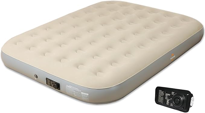 Queen Air Mattress with Built - in Electric Pump - Fast Inflation, Supports up to 650 lbs - Ideal for Camping, Home, Guests, and Portable Travel Use