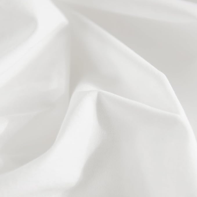 NEXHOME PRO Duvet Cover Set 100% Washed Cotton Oversized King 120"x98" Linen Feel Textured Organic Natural 3 Pieces Bedding Set with Zipper Closure and Corner Ties, Breathable(White, No Comforter)