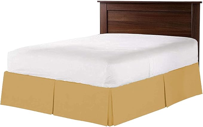 800 Thread Count 100% Pure Cotton Luxury Box Pleated Bed Skirt California King Size with 16 Inch Drop Length Taupe