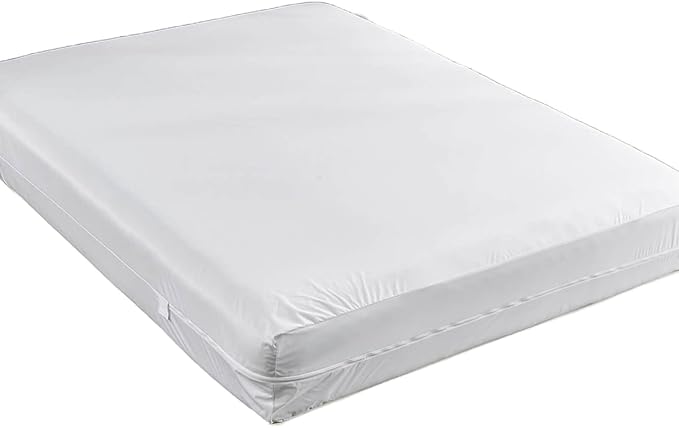 Kingnex 60x72x6 Zippered Sleeper Sofa Queen Mattress Encasement Cover Waterproof 6 Sided Mattress Protector for Sofa Bed