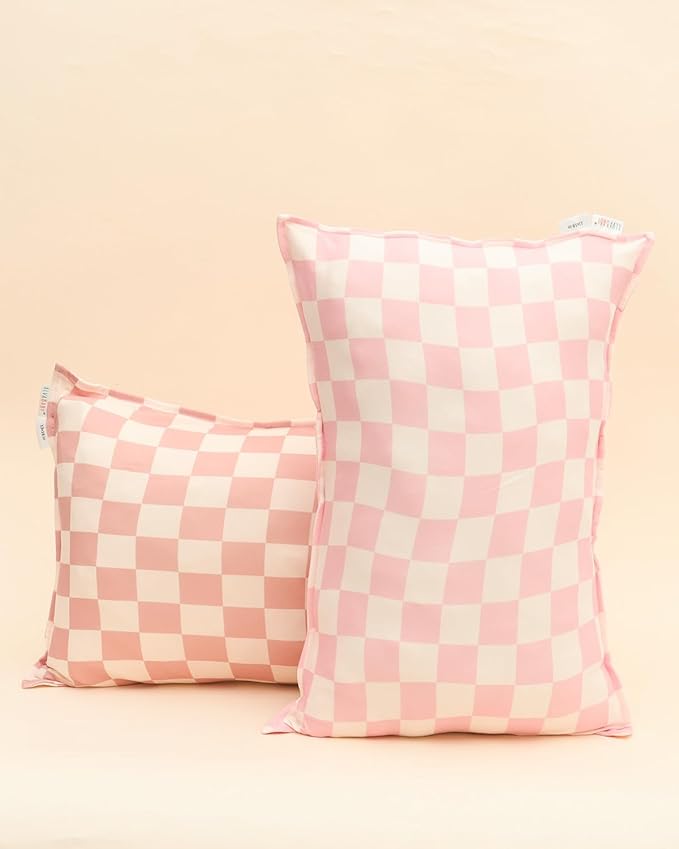 ALVABABY Toddler Pillowcase Stretchy Soft Kids Pillow Cover Fit 13"x 18" or 12"x16" Envelope for Girl Boy Sleepy Travel 2 Pack 2TPE43A