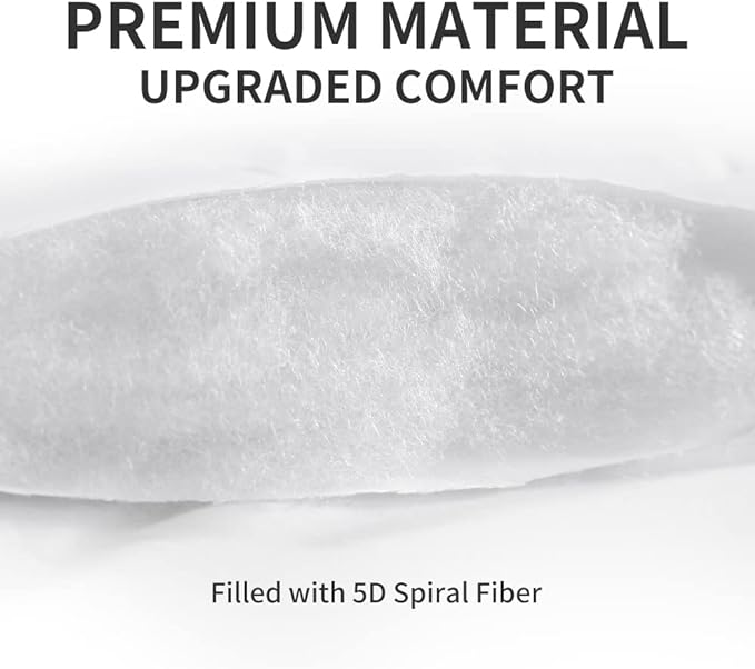 SLEEP ZONE Cooling Mattress Topper Queen Mattress Pad, Quilted Fitted Mattress Cover, Machine Washable, Soft Fluffy Down Alternative, Deep Pocket 8~21 inch (White, Queen)