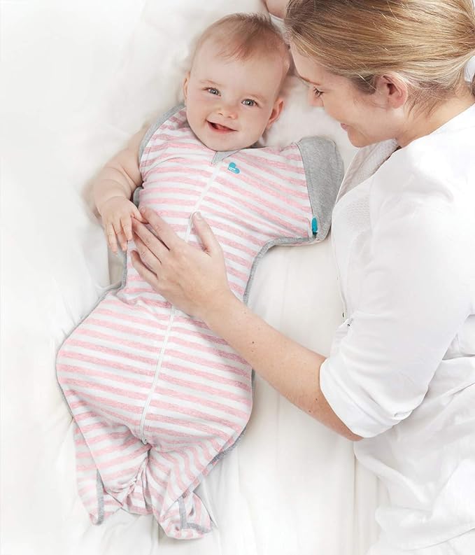 Love to Dream Swaddle Up Transition Swaddle, Patented Zip-Off Wings, Gently Help Baby Transition from Being Swaddled to Arms Free When Showing Signs of Rolling, 1.0 TOG, 13-19 lbs, Mint