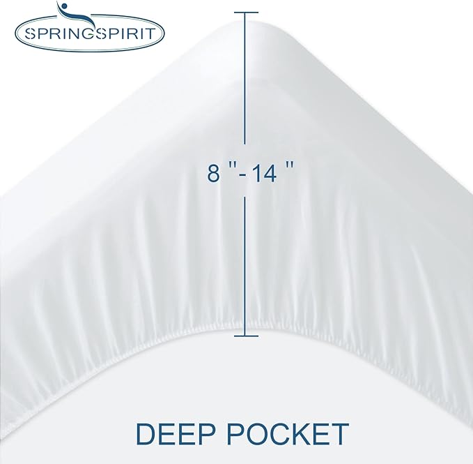 Twin Mattress Protector Waterproof Soft & Breathable Terry, Noiseless Twin Mattress Cover Fitted Sheets up -14'' Mattress Protector for Kids Bed Cover Mattress Pad Protecor Machine Wash