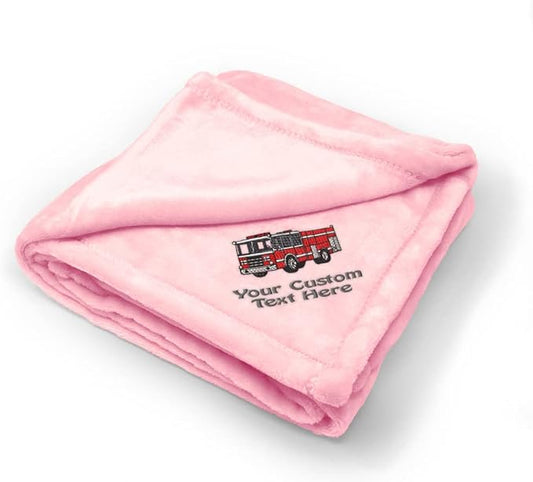Fastasticdeals Nursery Bedding Baby Blankets for Boys & Girls Fire Engine Truck A Polyester