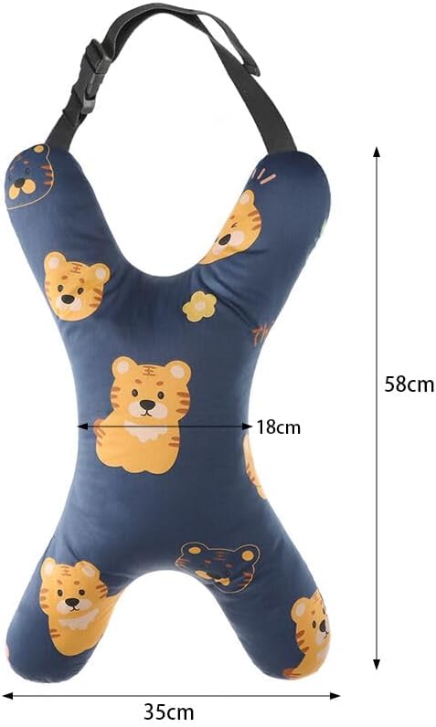 X-Shape Car Seat Pillow for Kids and Adults Universal Car Sleeping Head Support Aircraft Travel Pillows Travel Neck Rest Car Seat Pillow Neck Support Pillow for Carseat Long-Distance Sleeping