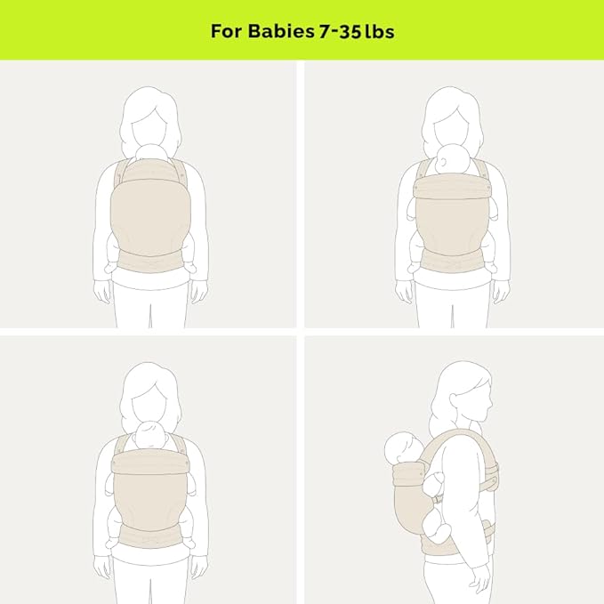 Ergonomic Baby Carrier Newborn to Toddler, Lightweight & Breathable Cotton Infant Carrier for Hands Free Comfort (Houndstooth)