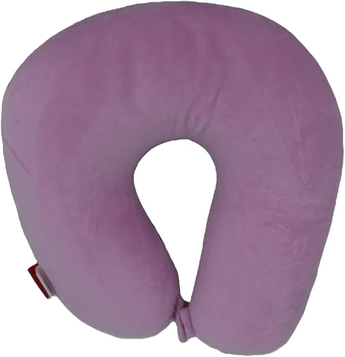 Bookishbunny U Shaped Micro Beads Microbead Neck Head Support Travel Pillow, 12"x12"x4" (PastelFlower)