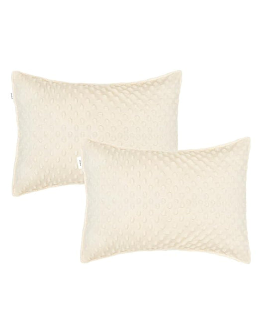 ALVABABY Toddler Pillowcase Kids Pillow Cover Polyester Bean Velvet Soft Warm 2 Pack Fit 13"x 18" or 12"x16" Envelope for Girl Boy Sleepy Travel 2TPD02A