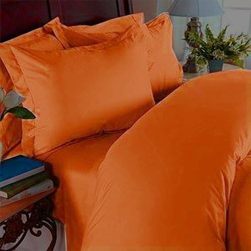 Elegant Comfort 1500 Premier Hotel Quality Wrinkle & Fade Resistant Luxury 2-Piece Pillowcases, King Size - Elite Orange