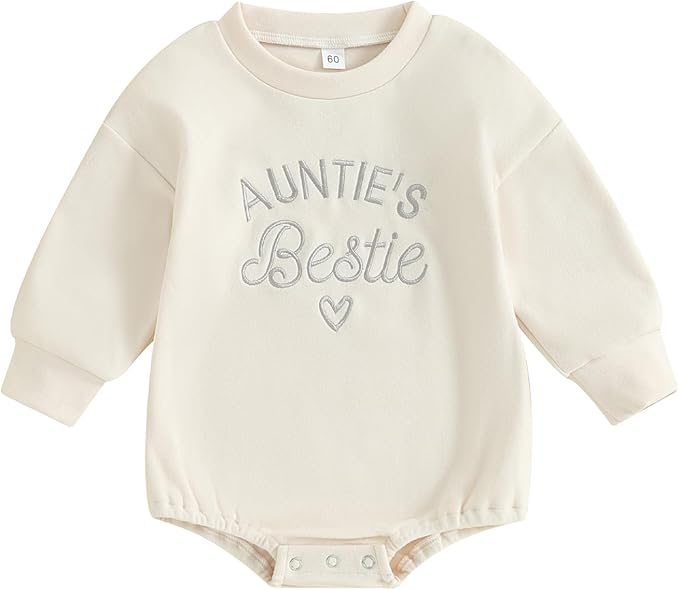 VISGOGO Newborn Infant Baby Boy Girls Oversized Romper Little Dude Sweater Onesie Coming Home Outfit Neutral Clothes