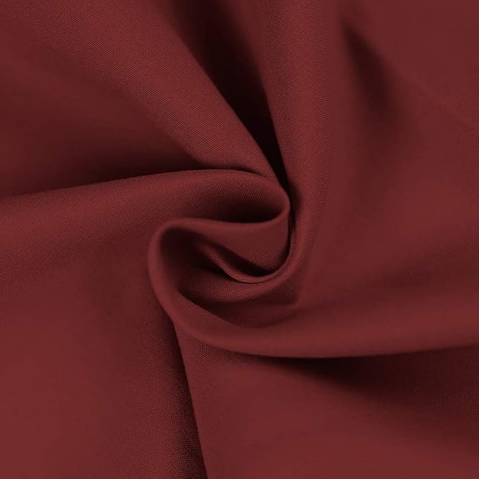 Full XL 100% Microfiber Double Brushed Sheet Set - Extra-Soft, Breathable & Wrinkle-Free - 15" Deep Pockets, 54" x 80" - Ideal for Extra Long Full Beds - 4PC Set (Full XL, Burgundy)