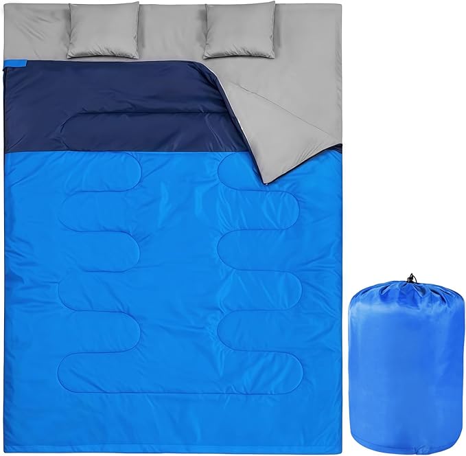 Camping Sleeping Bags for Adults Kids Waterproof Lightweight Sleeping Bag for Cold Weather or Warm Backpacking Hiking Mountaineering Indoor Outdoor Use