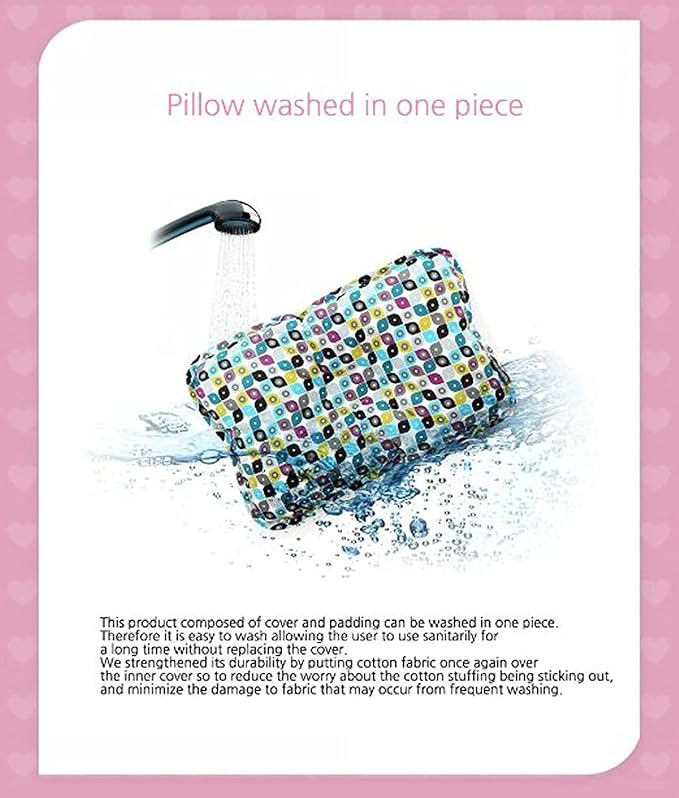 Soft Hypoallergenic Baby Head & Neck Support Organic Cotton Cover Machine Washable (Animal World)
