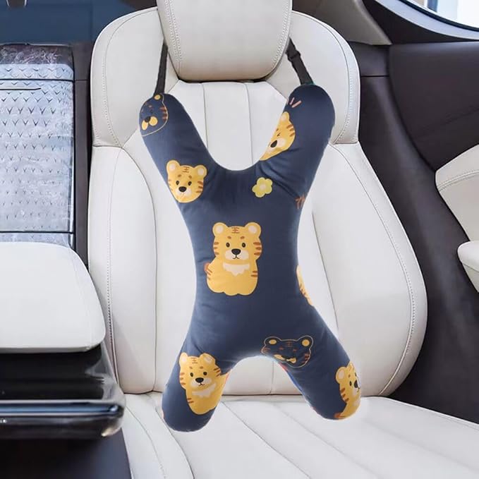 X-Shape Car Seat Pillow for Kids and Adults Universal Car Sleeping Head Support Aircraft Travel Pillows Travel Neck Rest Car Seat Pillow Neck Support Pillow for Carseat Long-Distance Sleeping