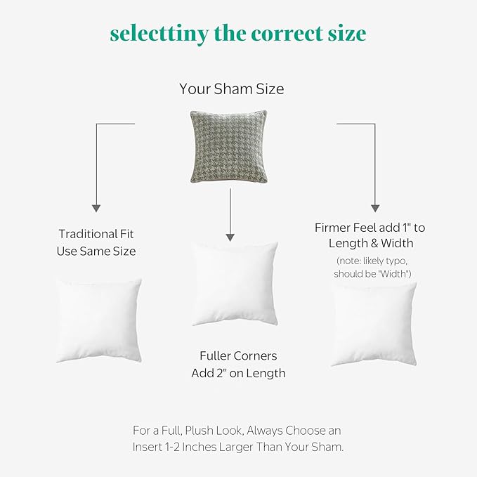 APSMILE Down Feather Throw Pillow Inserts, 24x24 Pillows Set of 2 with Organic Cotton Cover, Soft Square Decorative Pillows for Couch Living Room, Sofa, and Bed（White）