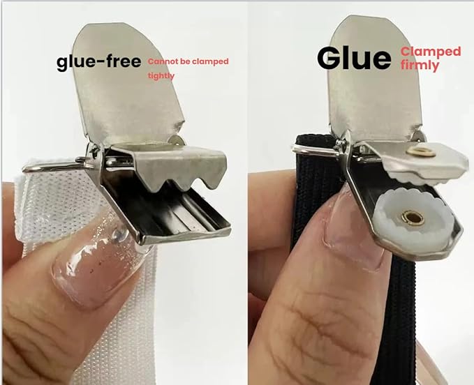 Bed Sheet Straps - Adjustable Sheet Suspenders for Queen King Twin Mattress, Elastic Mattress Straps for Sheets with Metal Clips, 4PCS Triangle Sheet Fasteners (White)
