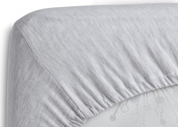 Full XL 100% Microfiber Double Brushed Sheet Set - Extra-Soft, Breathable & Wrinkle-Free - 15" Deep Pockets, 54" x 80" - Ideal for Extra Long Full Beds - 4PC Set (Full XL, Light Grey)