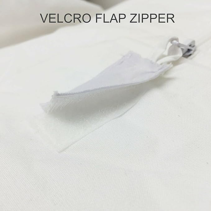 Linen Store Premium Mattress Protector Cover Microfiber Waterproof Zippered Mattress Encasement Cover, Velcro Zip, Ultra Soft - Twin Size