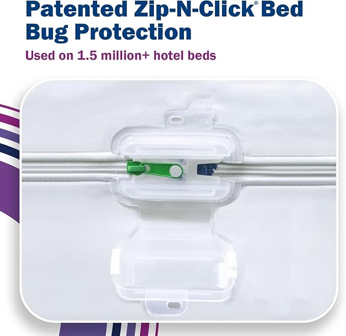 Queen CleanRest Presto! Quilted Mattress Encasement Protector with Zip-Off Top for EZ Washing - Waterproof, Bed Bug & Allergen Proof - 1-Person Install, No Mattress Lifting to Wash