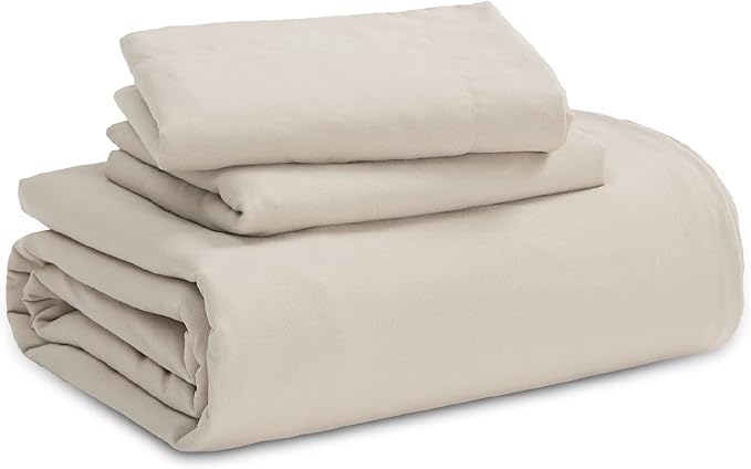 Bedsure Duvet Cover Full Size - 3 Pieces Prewashed Extra Soft Cotton-Like Bedding Set, Includes 1 Duvet Cover 80x90 Inches with Zipper Closure & 2 Pillow Shams, Linen, Comforter Not Included