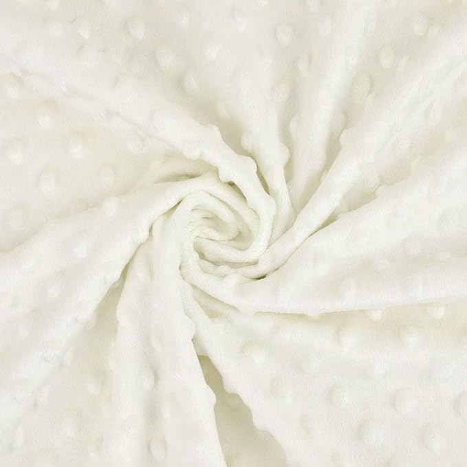 American Baby Company Heavenly Soft Chenille Blanket Set, Receiving Blanket (30" x 40") & Security Blanket (14" x 14"), Warm and Cozy, Cream, for Boys and Girls