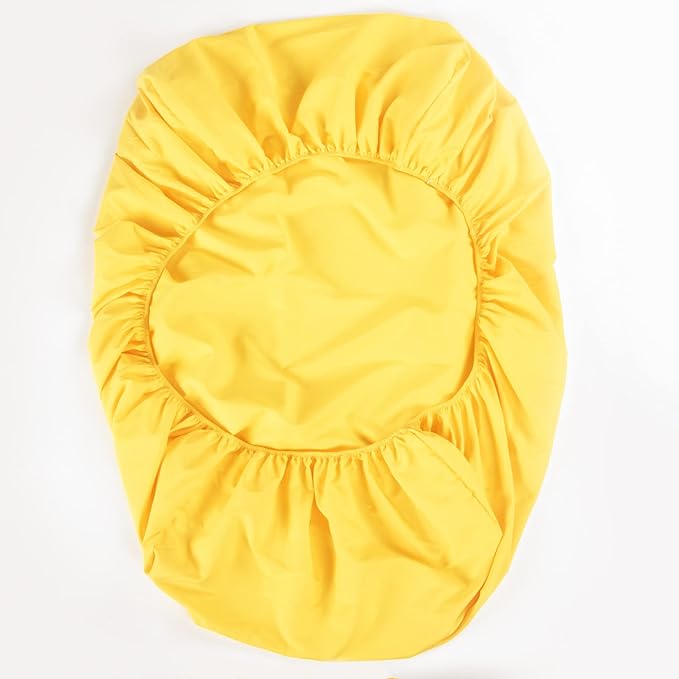 NTBAY Toddler Sheet Set - 3-Piece Microfiber Crib Sheet Set - Flat Sheet, Fitted Sheet, Pillowcase - Solid Toddler Bedding, Yellow