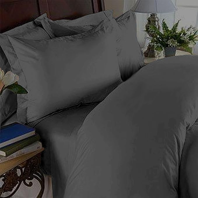 Elegant Comfort 1500 Premier Wrinkle & Fade Resistant Hotel Quality Ultra Soft Luxurious 4-Piece Bed Sheet Set with Deep Pockets, King Gray