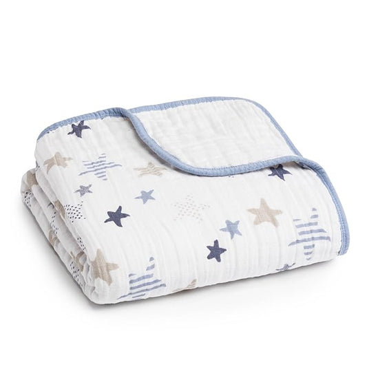 aden + anais Boutique Dream Blanket, Boutique Muslin Baby Blankets for Girls & Boys, Ideal Newborn Nursery & Crib Blanket, Unisex Toddler & Infant Bedding, Shower & Registry Gift, Rock Star