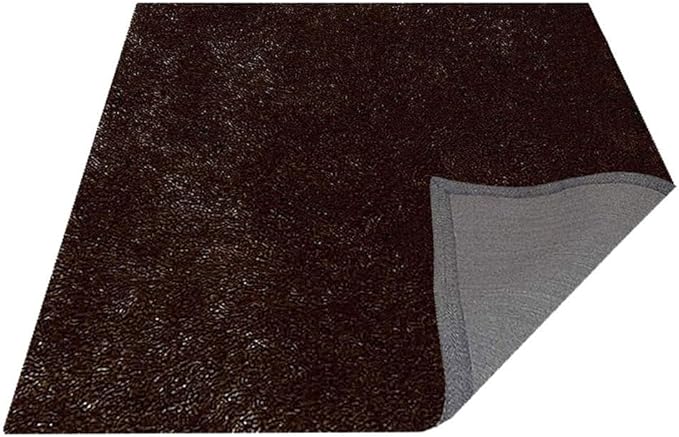 Hand Tufted SHAG Polyester ECO-Friendly Area Rugs - 6'x6', Square, Brown, Solid Plain Design, High Pile Thick Handmade Anti Skid Area Rugs for Living Room, Bed Room K00111