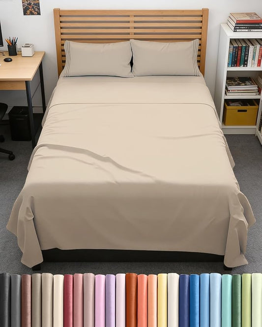 Full XL Bed Sheets - Extra Long Extended Full Sheet – Luxurious, Easy-Fit Sheet Set - Fits between 8” to 16" Deep Pockets, 54" x 80" for Full XL Mattresses - Ideal for Extra Long Full Beds