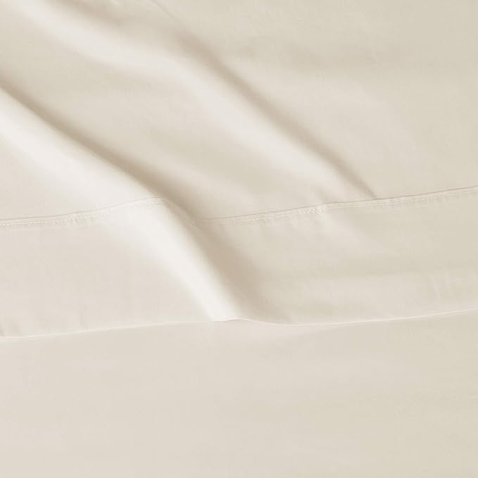 Amazon Basics Breathable,Ultra-Soft Microfiber 4-Piece Bed Sheet Set with 14-Inch Deep Pockets,Wrinkle Resistant,Machine Washable,King,Beige,Solid,(Pack of 4)