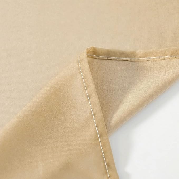 NAPEARL Ombre Window Scarf Valance, Romantic Gradient Voile Scarf Valance for Ceremony Backdrop, Wedding Arch, Kids Bedroom, Decorative Swag Curtain 144 Inches, Beige