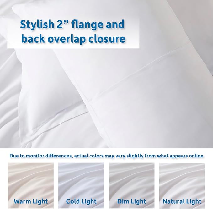 Nestl Twin Duvet Cover Set - Soft Double Brushed White Duvet Cover Twin/Twin XL, 2 Piece, with Button Closure, 1 Duvet Cover 68x90 inches and 1 Pillow Sham