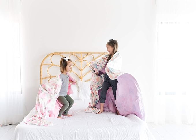 Copper Pearl Jumbo 3-Layer Baby Blanket: Soft Quilts for Boys & Girls | Breathable, Cozy Toddler Blanket | Newborn Quilt | 46x46 Premium Polyester/Rayon | Bloom