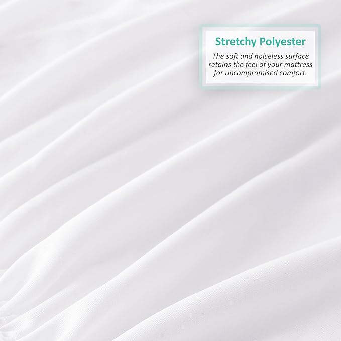 Nestl Premium Polyester Zippered Mattress Encasement - Twin XL Mattress Protector - Fits 15 Inches Deep