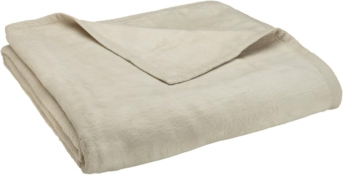 Peacock Alley All Seasons Luxury Cotton Blanket – 100% Long Staple Cozy Cotton Blanket for Sofa, Bed, and Crib - Twin/Twin XL, Linen