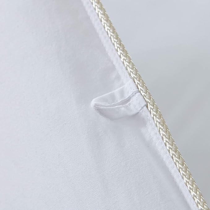 Luxurious Goose Down Feather Fiber Comforter Duvet Insert, Plain Solid Design,White 108 x 98 , Premium Baffle Box 100% Egyptian Cotton, 75 oz Fill Weight,Oversize Cal King