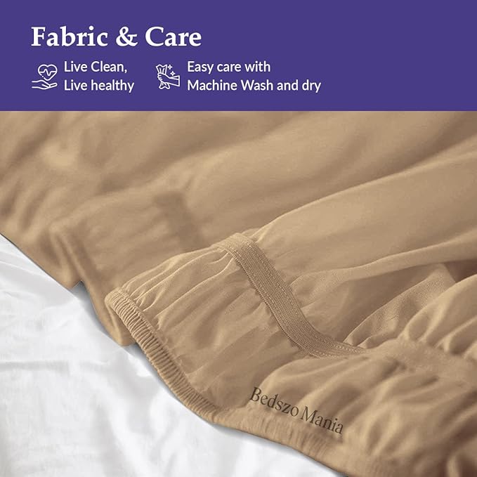 Wrap Around Bed Skirt 12" Inch Drop 100% MicrofibreFabric 1-Piece Bed Skirt Easy Fit Easy Care Fade & Wrinkle Resistant - King Size (78"X80"), Taupe