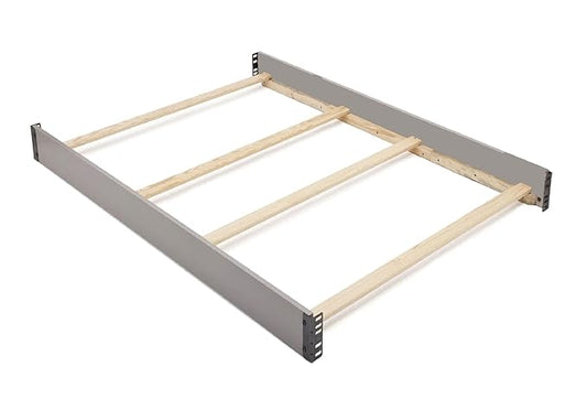 Full-Size Conversion Kit Bed Rails Compatible with Fancy Convertible Crib by Delta Children - Solid Wood Rail #0050 - Toddler & Adult Bed Rail for Full-Size - Nursery & Baby Furniture (Grey - 026)
