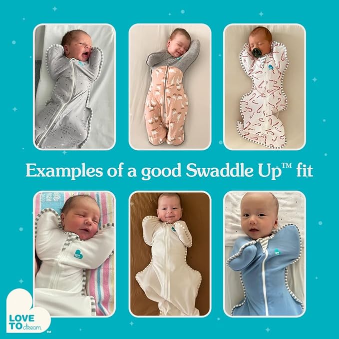 Love to Dream Swaddle UP, Baby Sleep Sack, Self-Soothing Swaddles for Newborns, Get Longer Sleep, Snug Fit Helps Calm Startle Reflex, New Born Essentials for Baby, 1.0 TOG, 8-13lb, Rainbow Dream