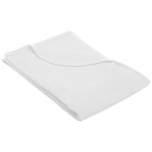 American Baby Company 100% Cotton Thermal Waffle Toddler Cot Blanket (36" x 48"), Soft, Breathable & Stretchy, White, for Boys and Girls, Versatile for Nap Time, Preschool and Travel