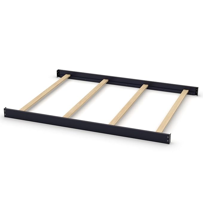 Full-Size Conversion Kit Bed Rails for Baby Cache Convertible Cribs - Solid Wood Rail - Toddler and Adult Bed Rail for Full-Size Beds - Essential Nursery & Baby Furniture (Navy Mist)