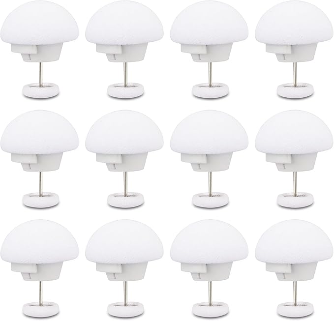Potanro Duvet Cover Clips 12 Pcs Duvet Pins Comfortable Duvet Holder Clips, Duvet Button Fasteners Keeps Comforter from Shifting(White)