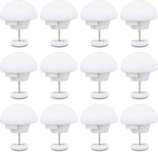 Potanro Duvet Cover Clips 12 Pcs Duvet Pins Comfortable Duvet Holder Clips, Duvet Button Fasteners Keeps Comforter from Shifting(White)