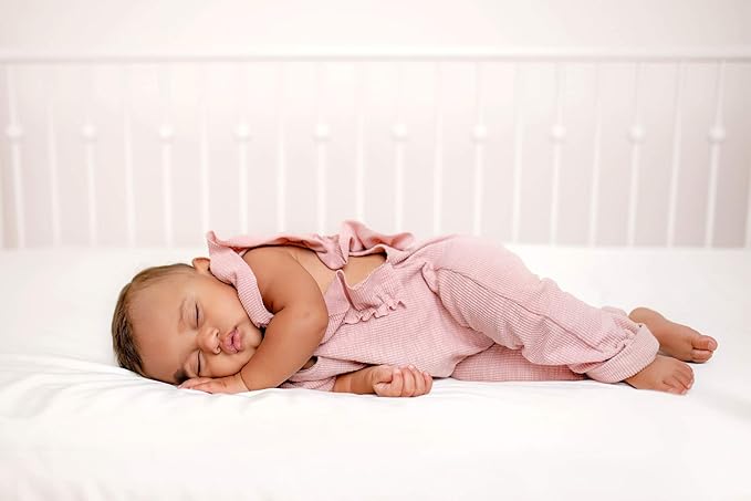 Crib Fitted Sheet by Pure Bamboo, Genuine 100% Organic Viscose Derived from Bamboo, Luxuriously Soft, Ultimate Cooling, Fits Standard Size Crib Mattress (Stone Grey)
