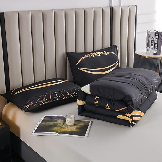Football Comforter Sets,Sports Bedding Set Queen,Boys Queen Comforter Sets,Kids Comforter Set for Boys