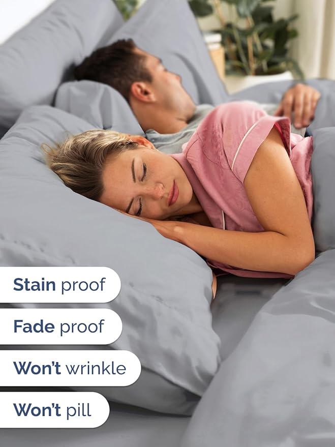 Extra Deep Twin Sheet Set - 4 Piece Breathable and Cooling Sheets - Hotel Luxury Bedding for Women, Men, Kids & Teens - Easy & Secure Fit - Soft, Wrinkle Free & Comfy - Extra Deep Pockets - Steel Blue